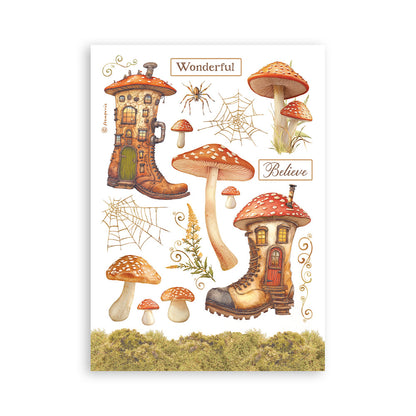 Stamperia Whispering Woods A5 Washi Pad (8pcs)