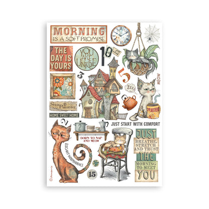 Stamperia Furry Friends A5 Washi Pad (8pcs)