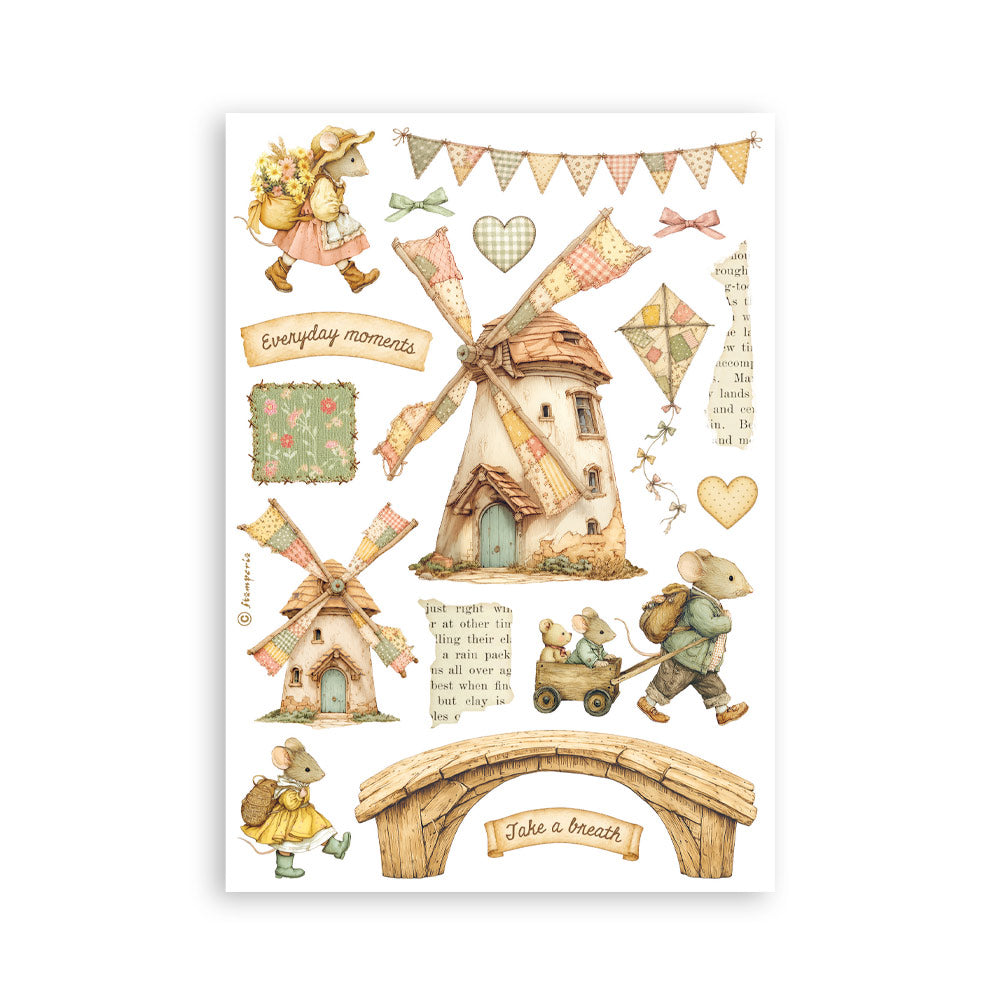 Stamperia CozyFamily A5 Washi Pad (8pcs)