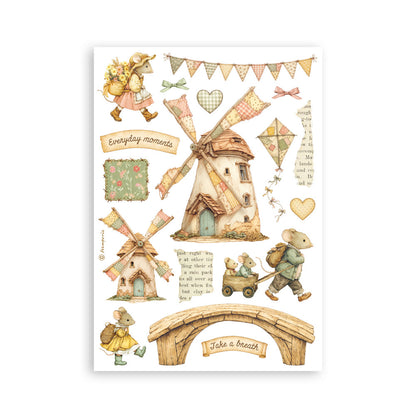 Stamperia CozyFamily A5 Washi Pad (8pcs)