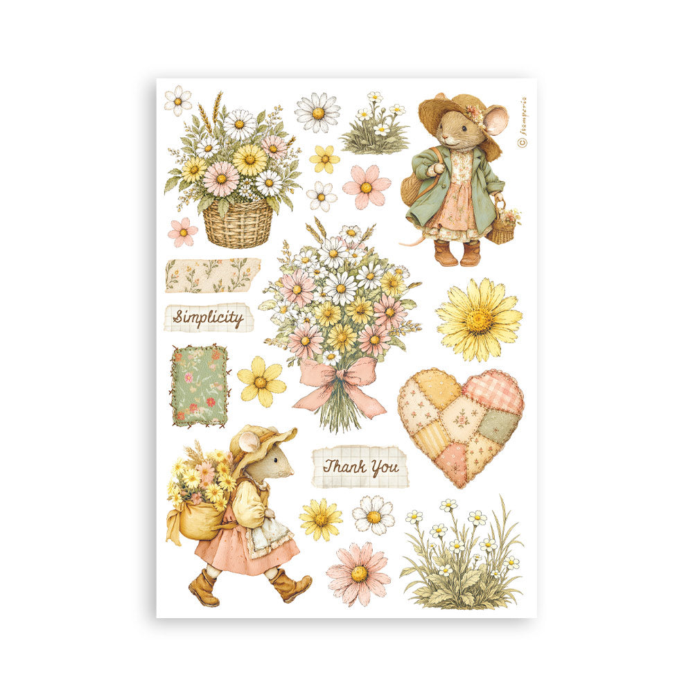 Stamperia CozyFamily A5 Washi Pad (8pcs)