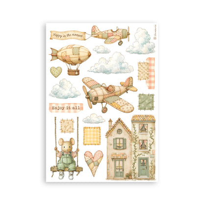 Stamperia CozyFamily A5 Washi Pad (8pcs)