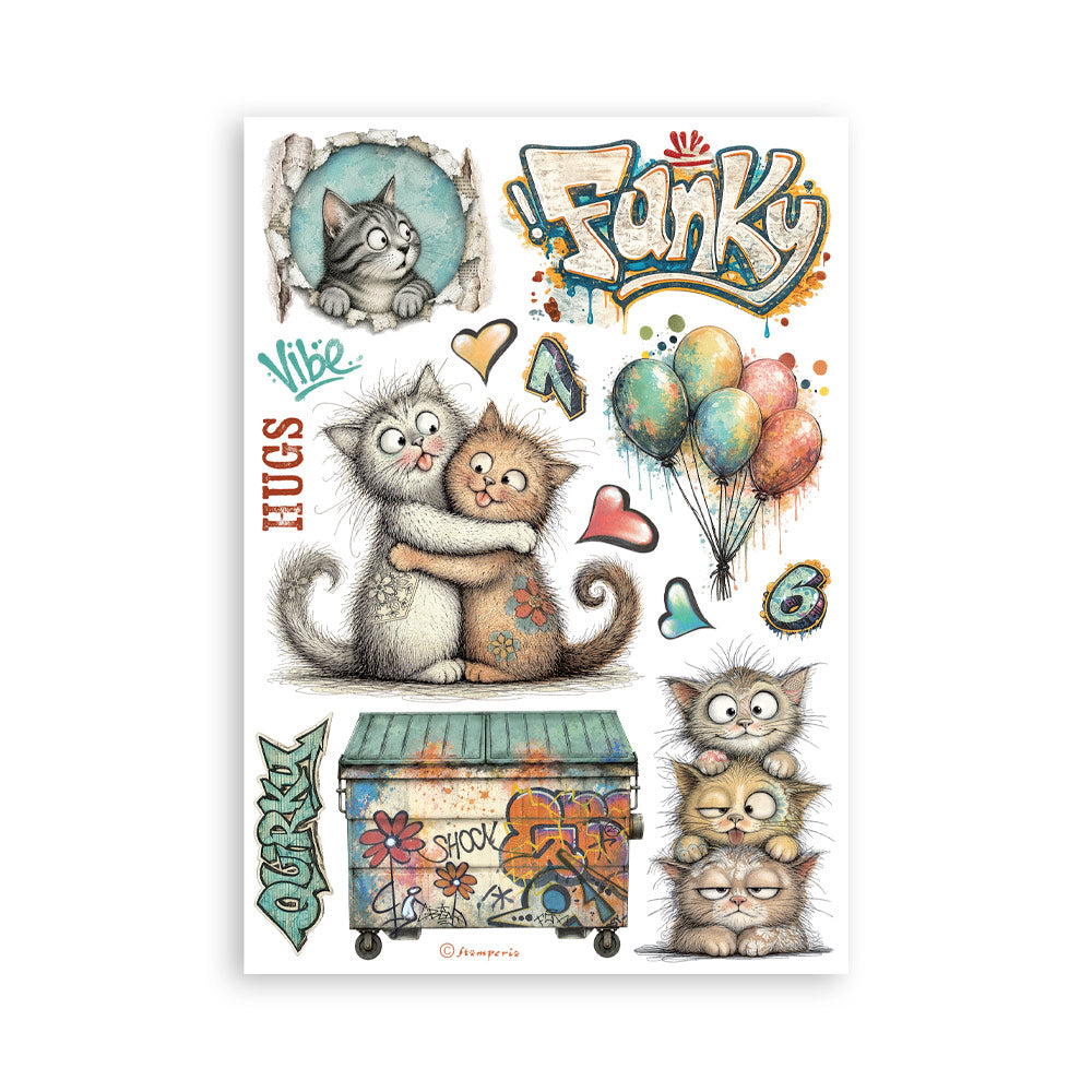 Stamperia Furry Friends 2 A5 Washi Pad (8pcs) by Antonis Tzanidakis Preorder*