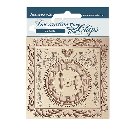 Stamperia 14x14 cm Decorative Chips DayDream Clock