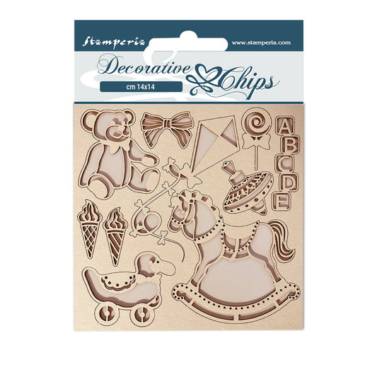 Stamperia 14x14 cm Decorative Chips DayDream Kite