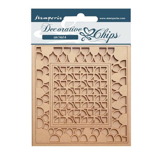 Stamperia 14x14 cm Decorative Chips Bauhaus Pattern
