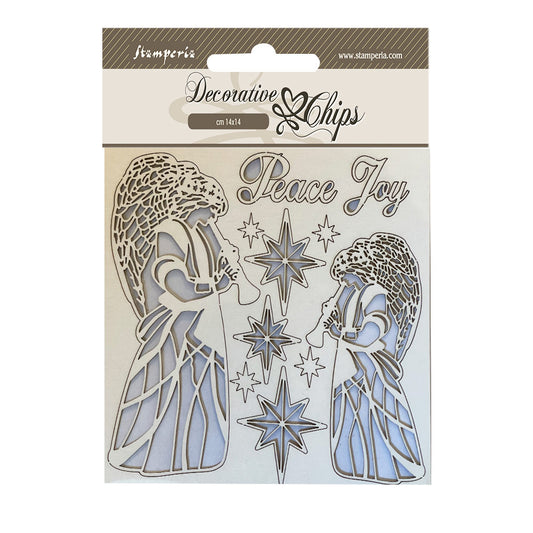 Stamperia 14x14 cm Decorative Chips Angels