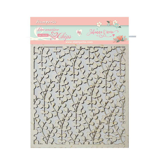 Stamperia 14 x 14 cm Decorative Chips Circle Of Love Texture