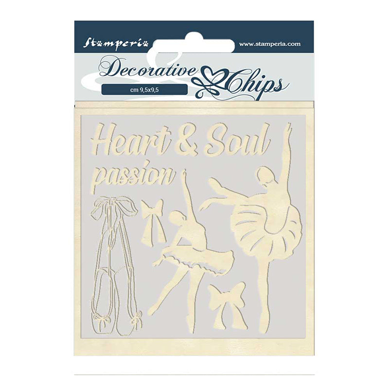 Stamperia 14 x 14 cm Decorative Chips Passion Dancer