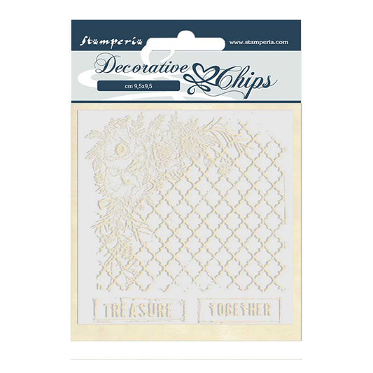 Stamperia 14 x 14 cm Decorative Chips Treasure Together