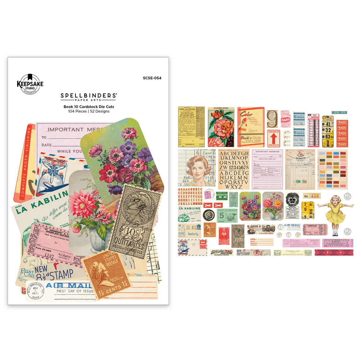Spellbinders Turn the Page Book 10 Cardstock Die Cuts by Esther Glas