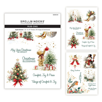Spellbinders Simply Made Rub-Ons Joyful Season