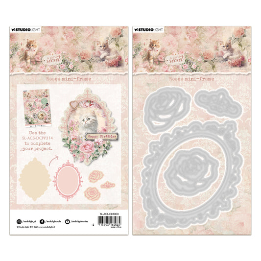 Studio Light A Cat's Secret - Cutting Die Roses Mini-frame
