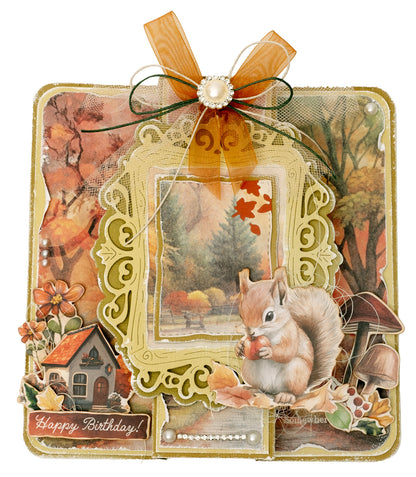 Studio Light Charming Autumn - Paper Elements Leaves, Animals & Houses
