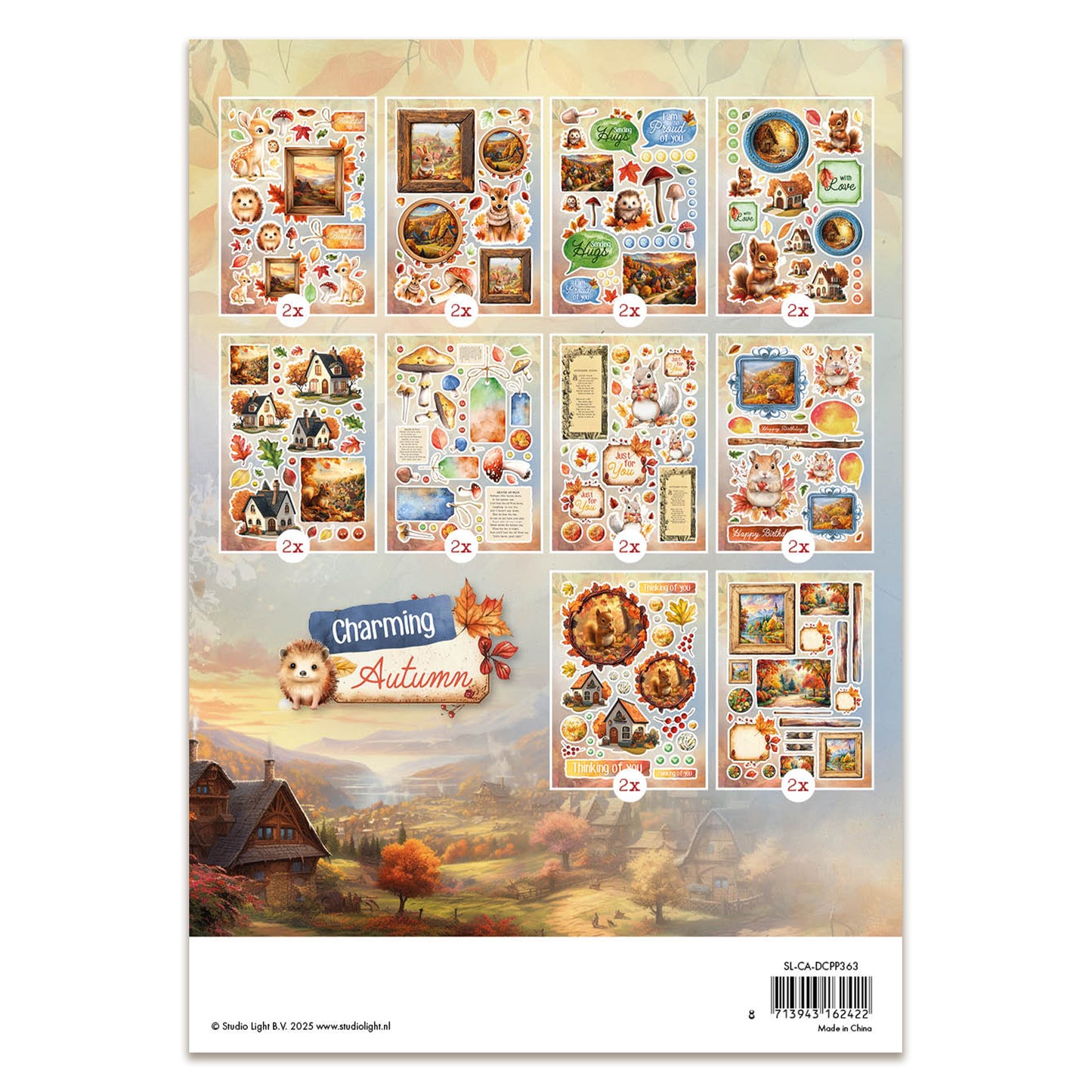 Studio Light Charming Autumn - Die-cut Paper Pad Paper Elements