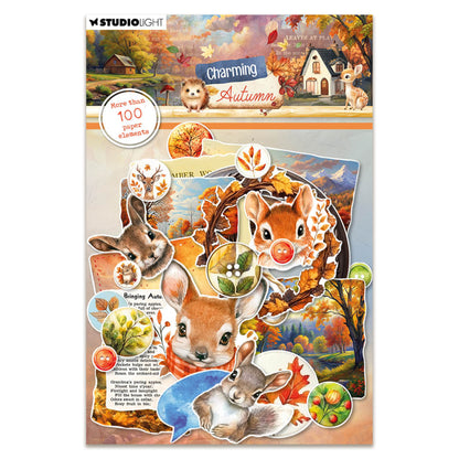 Studio Light Charming Autumn - Paper Elements Labels, Images & Animal Heads