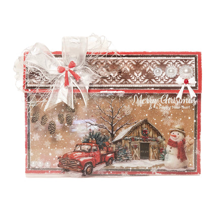 Studio Light Pattern Paper Pad Pattern Cottage Christmas