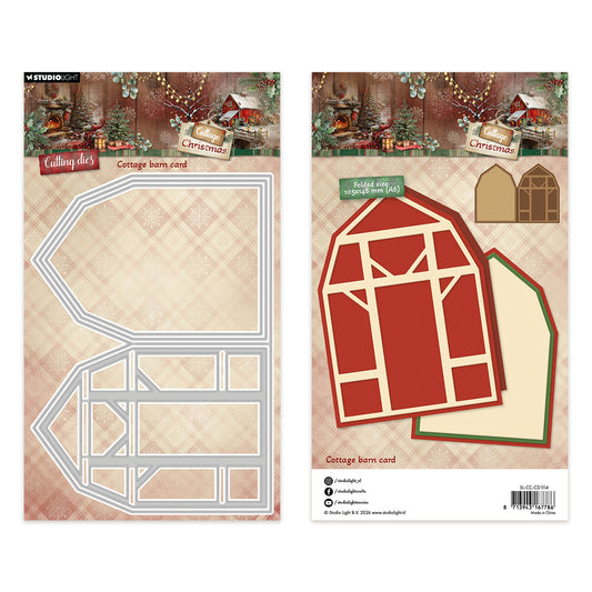 Studio Light Cutting Dies Cottage Barn Cottage Christmas