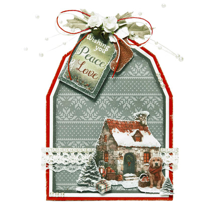 Studio Light Cutting Dies Cottage Barn Cottage Christmas