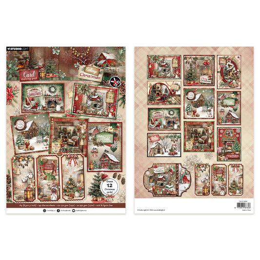 Studio Light Card Making Pad Cottage Christmas
