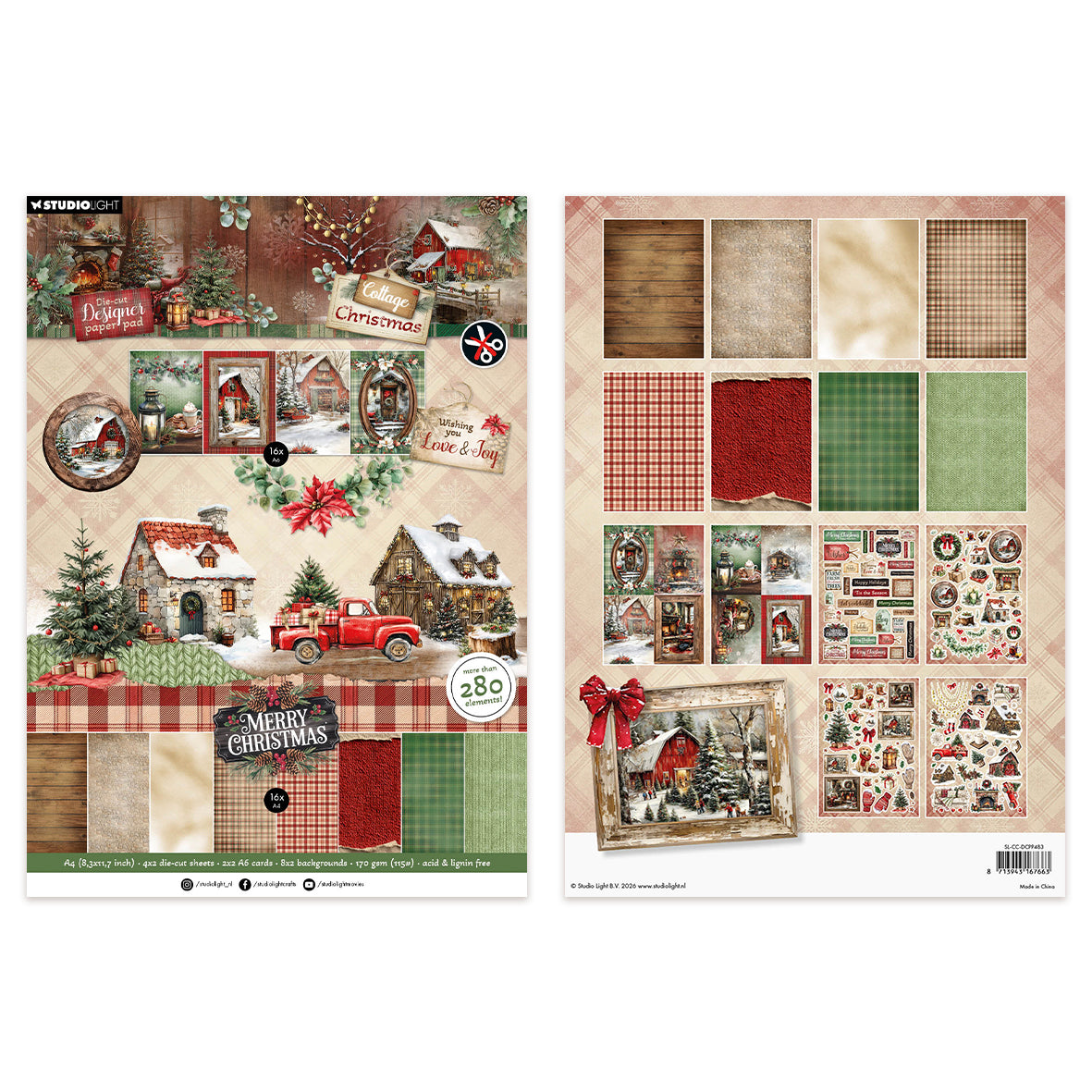 Studio Light Die-Cut DIY Paper Cottage Christmas