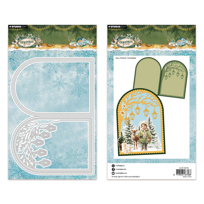 Studio Light Cutting-Dies Folded Card Shape Christmas Forest