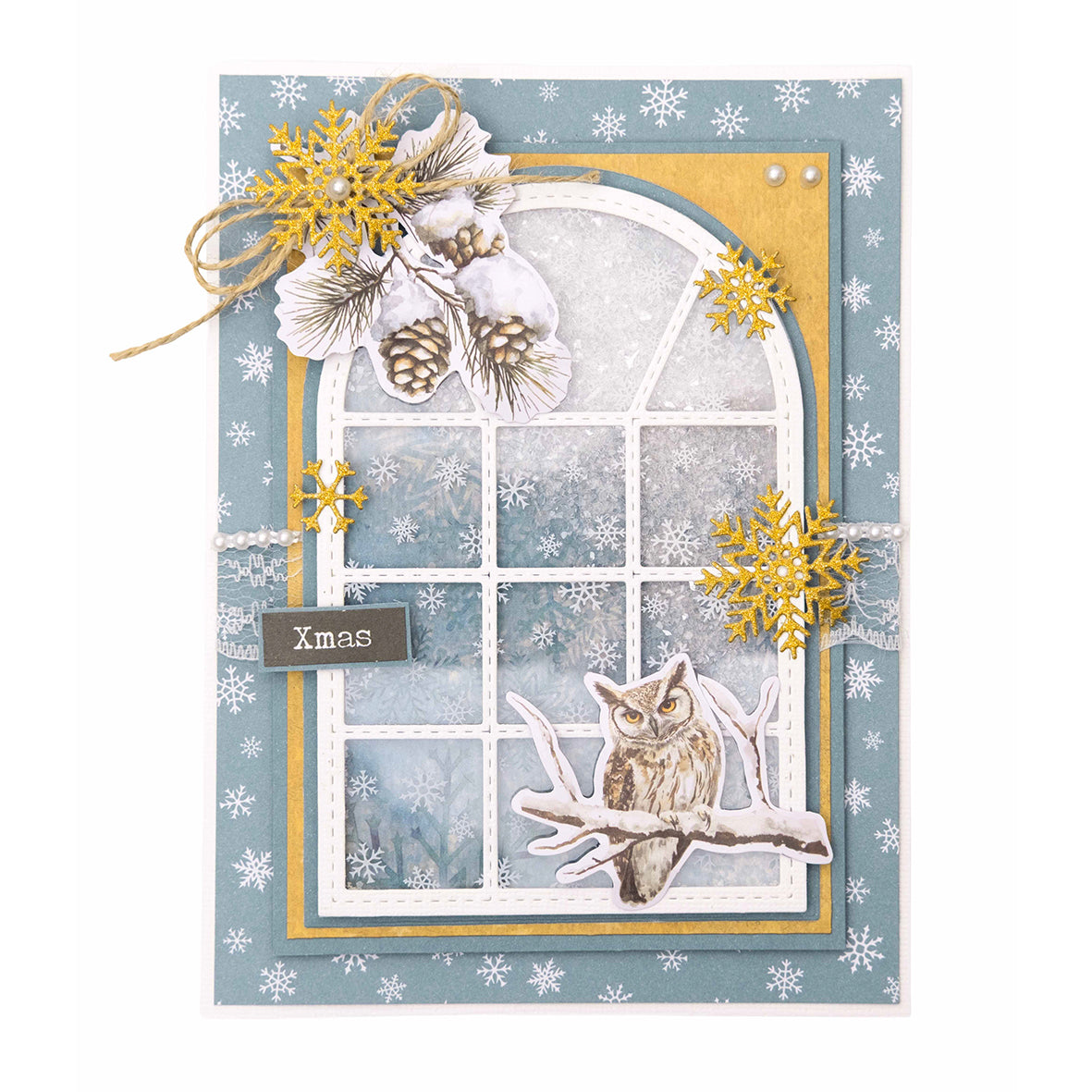 Studio Light Cutting-Dies Trees and Snow Christmas Forest