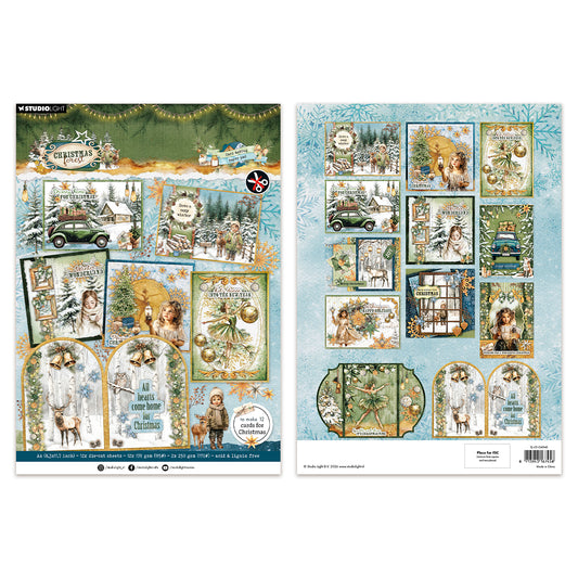 Studio Light Card Making Pad Christmas Forest