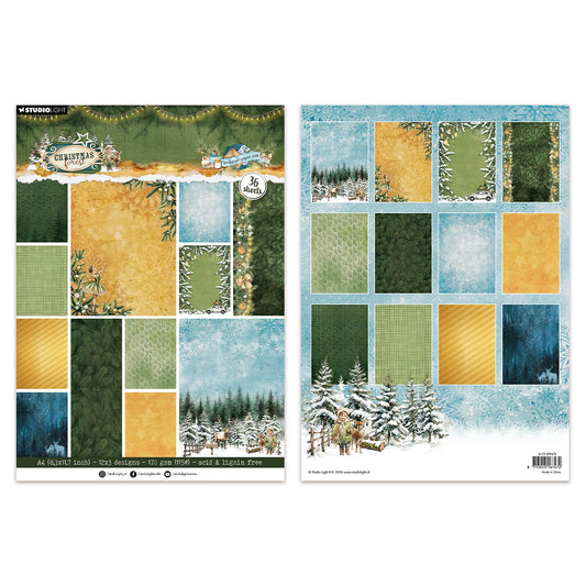 Studio Light Background Paper Christmas Forest