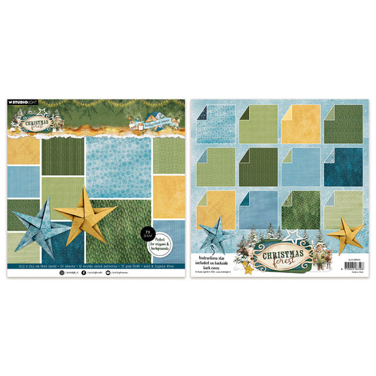 Studio Light Multi-Purpose Paper Origami & Backgrounds Christmas Forest