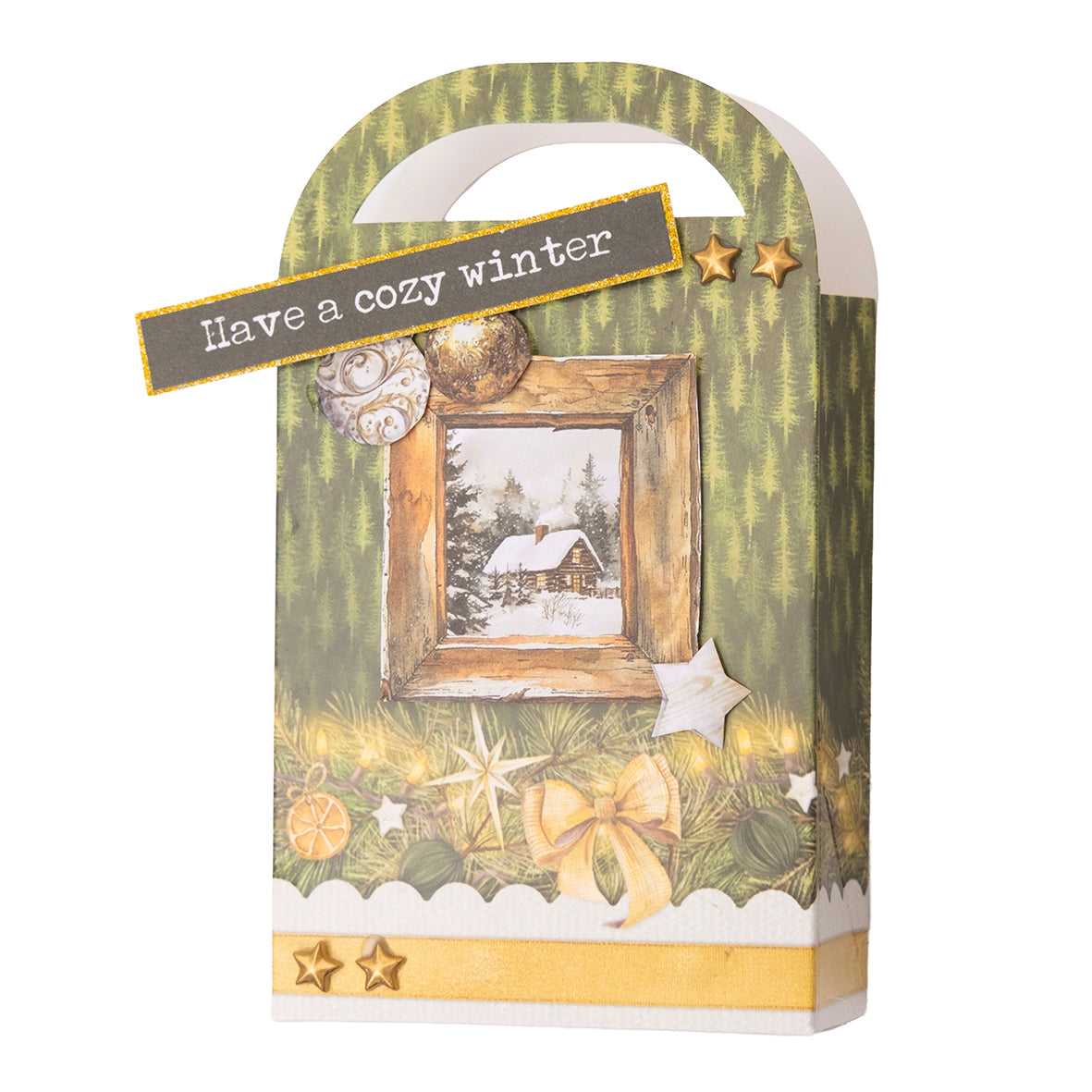 Studio Light Giftbox Paper Pad Giftbag Christmas Forest