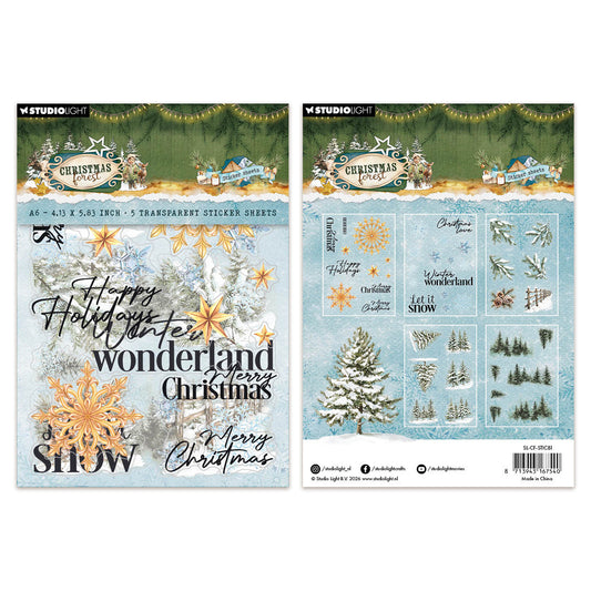 Studio Light Transparent stickers Elements & Texts Christmas Forest
