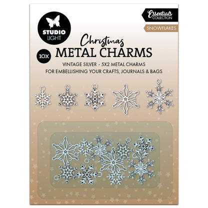 Studio Light Essentials Metal Charms Snowflakes