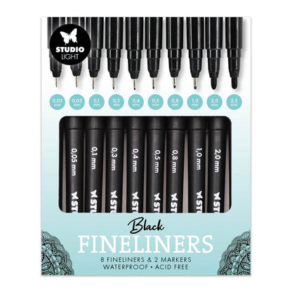 Studio Light Fineliners 8x Fineliners, 2x Markers Consumables