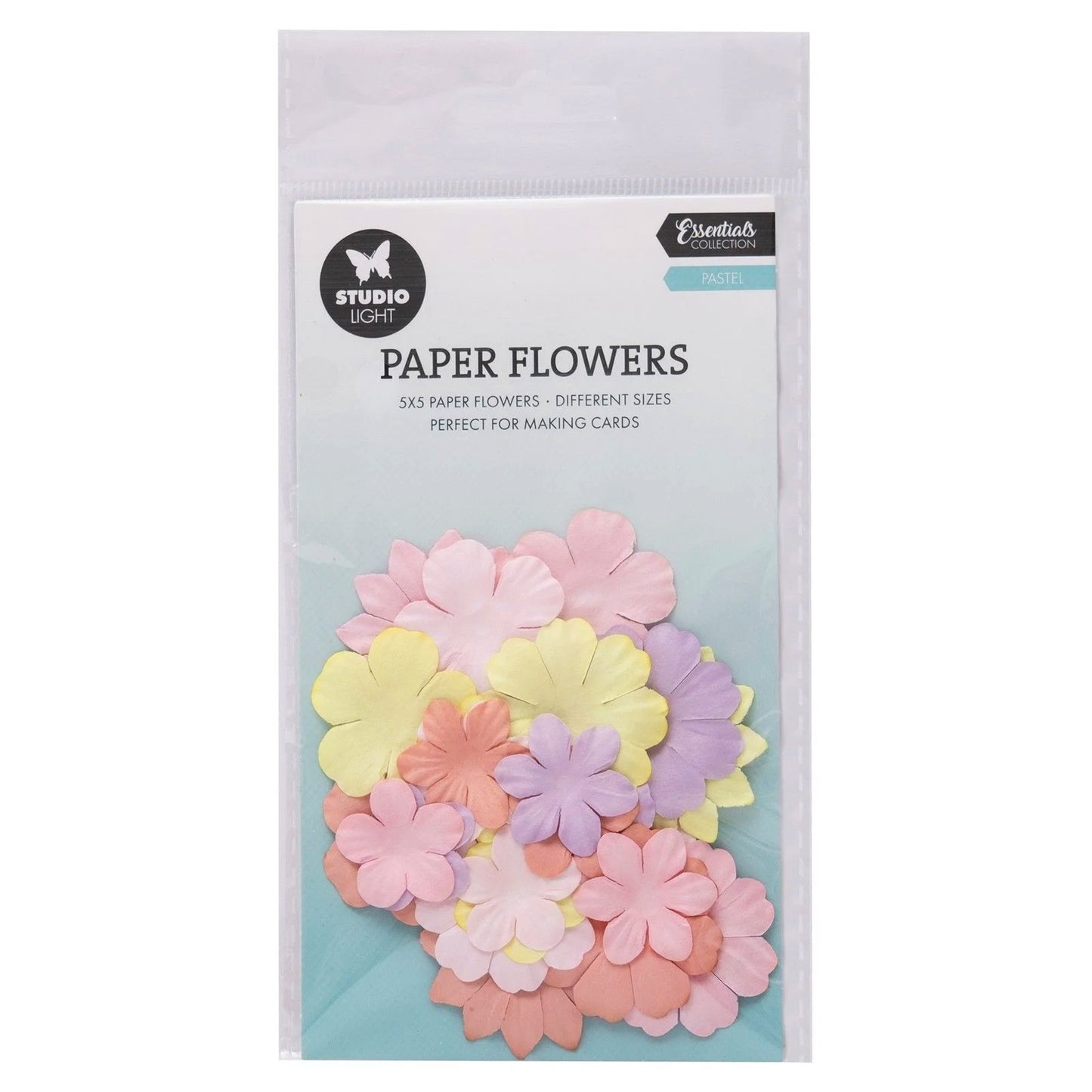 Studio Light Pastel Essentials Paper Flowers (25pcs)