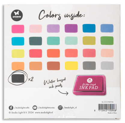 Colour Ink Lepoard Studio Light Ink Pads Complete Collection - 26 Colours – AALL & Create