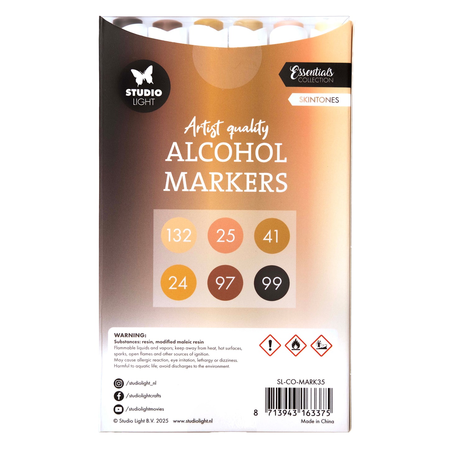 Studio Light Essentials Alcohol Markers Skintones