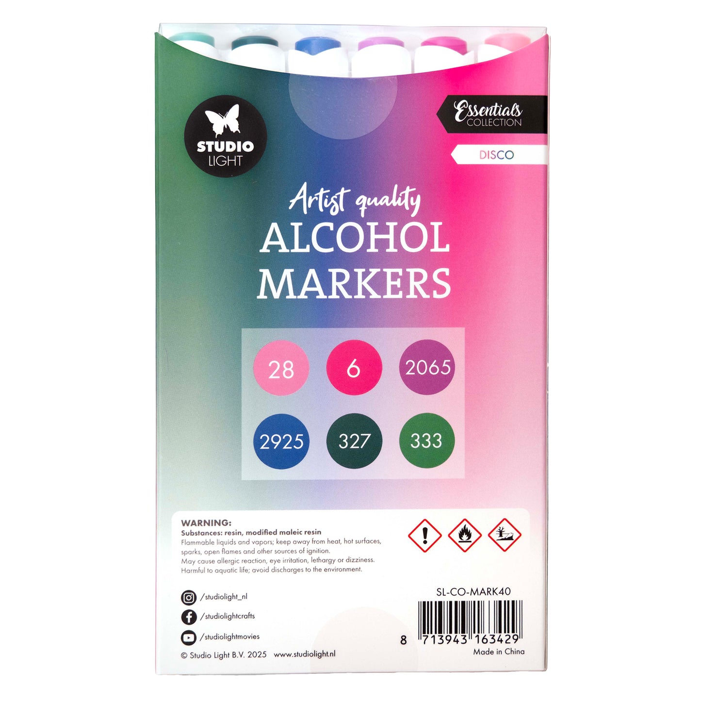 Studio Light Essentials Alcohol Markers Disco