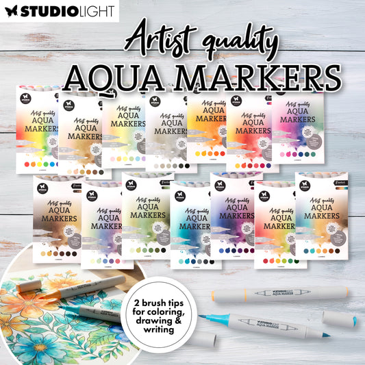 Studio Light Aqua Markers Desert Essentials Complete Bundle