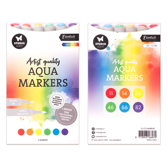 Studio Light Aqua Markers Rainbow Essentials