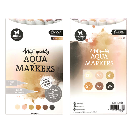 Studio Light Aqua Markers Skintones Essentials