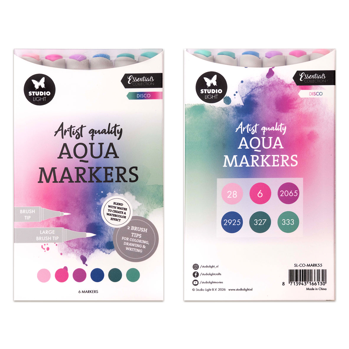 Studio Light Aqua Markers Disco Essentials