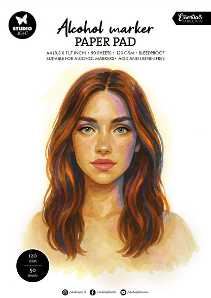 Studio Light Essentials Paper Pad for Alcohol Markers 120 GSM