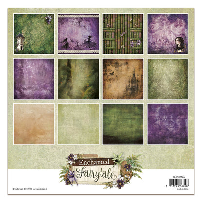 Studio Light Designer Paper Pad Background paper pad Enchanted Fairytale 203x203x5mm 36 Sheets