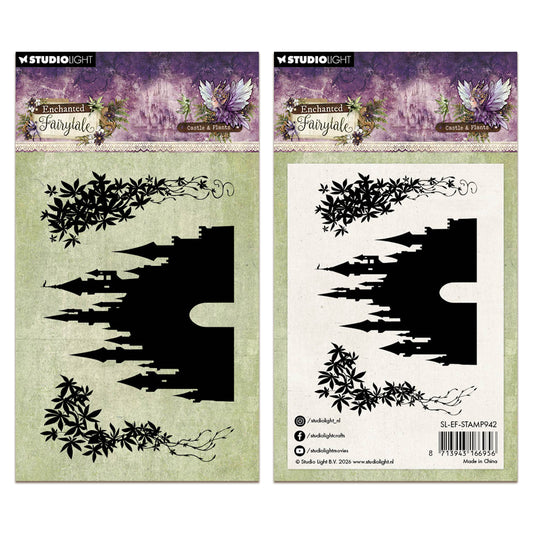 Studio Light  Stamps Castle & Plants Enchanted Fairytale 68x102x3mm 3 Pieces