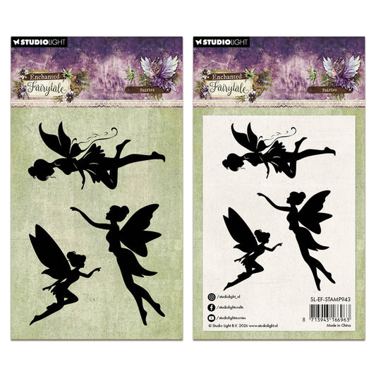 Studio Light Clear Stamps Fairies Enchanted Fairytale 68x102x3mm 3 Pieces
