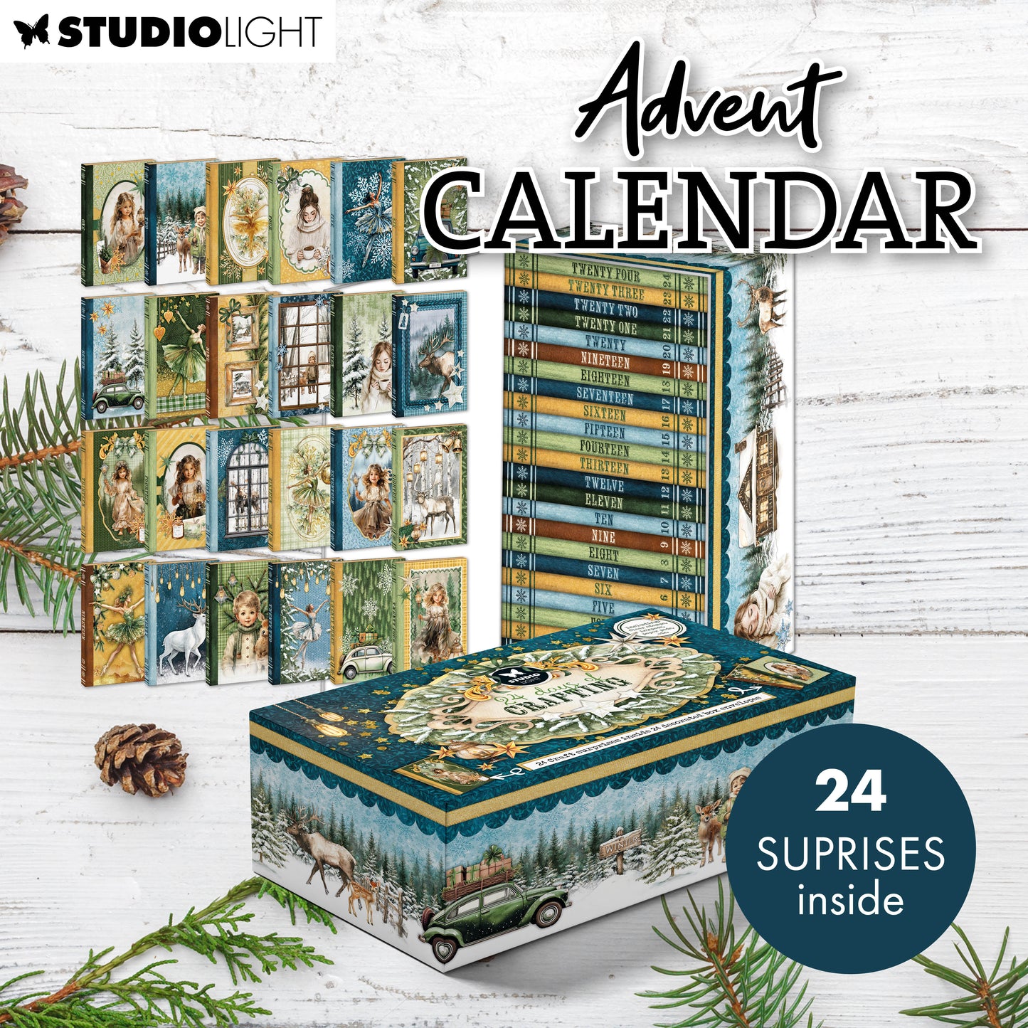 Studio Light Advent calender 24 days of crafts Essentials