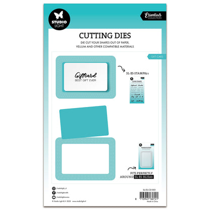 Studio Light Essentials Cutting Die - Gift Card Blister