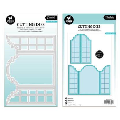 Studio Light Essentials Cutting Die Window folding cardshape Essentials 148x210x1mm 7 Pieces