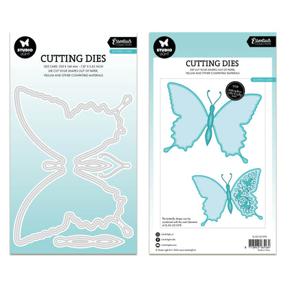 Studio Light Essentials Cutting Die Butterfly cardshape Essentials 148x210x1mm 11 Pieces